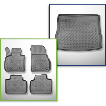 Kit tapis de coffre et tapis de voiture TPE pour: BMW X1 F48 Plug-in Hybrid SAV 