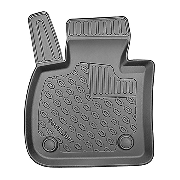 Tapis de sol en TPE adapté pour BMW X1 F48 Plug-in Hybrid SAV (03.2020-09.2022) - tapis de voiture - noir