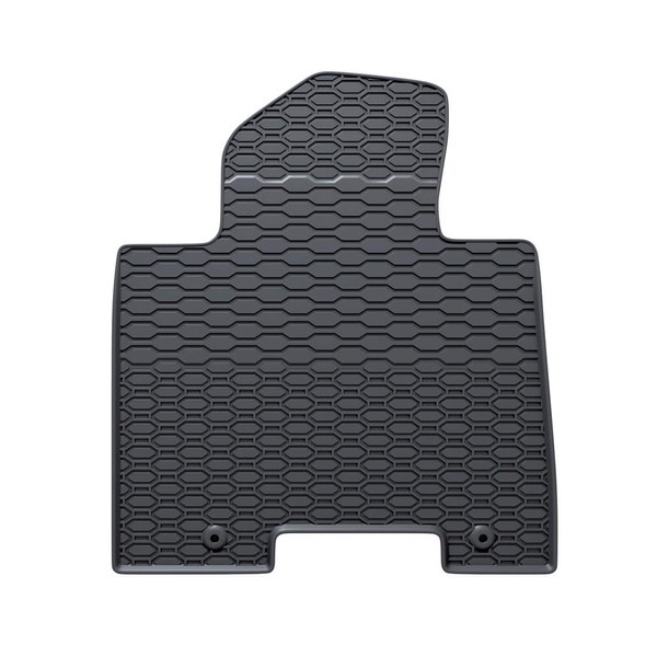 Tapis de sol en caoutchouc adapté pour Kia Sportage IV SUV (2016-2021) - tapis de voiture - noir - 4 pcs.