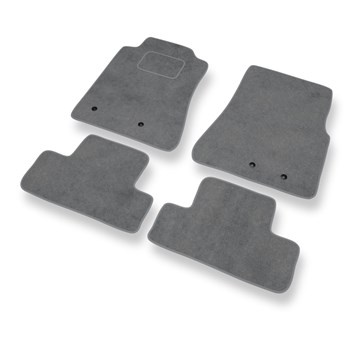 Tapis de Sol Velours adapté pour Ford Mustang V (2005-2014) - Premium tapis de voiture - gris