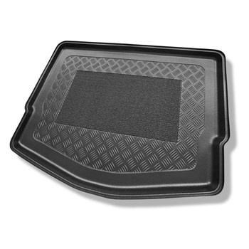 Tapis de coffre adapté pour Nissan Note E12 Hayon (10.2013-03.2016) - bac de coffre - protection de coffre voiture - pour les modèles sans plancher amovible (Visia)