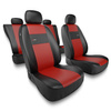 Housses de siège adaptées pour Fiat Qubo (2009-2019) - housse siege voiture universelles - couverture siege - XL-RD