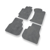 Tapis de Sol Velours adapté pour Subaru Legacy III Break, Berline (1998-2003) - Premium tapis de voiture - gris