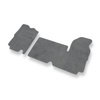 Tapis de Sol Velours adapté pour Opel Movano I Van (1999-2003) 1+1 - Premium tapis de voiture - gris
