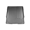 Tapis de coffre adapté pour Opel Zafira Life Monospace (03.2019-....) - bac de coffre - protection de coffre voiture - version pour le transport de passagers (break / tour); derriere 2e rangée de sieges; sièges sur rails; longueur 1340 mm