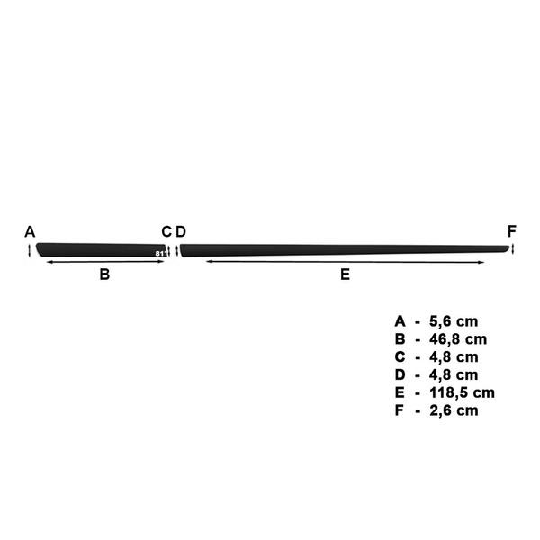 Plaques noires latérales de voiture Ford Ka Hayon (3 portes) - (1996-2008)