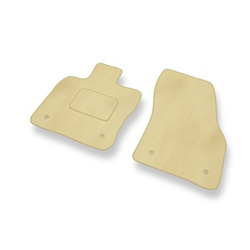 Tapis de Sol Velours adapté pour Audi Q2 SUV (2016-....) - Premium tapis de voiture - beige