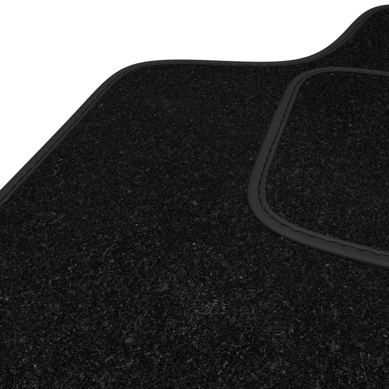 Tapis de Sol Feutres adapté pour Peugeot 5008 (7-places) (2017-.) - tapis  de voiture - noir