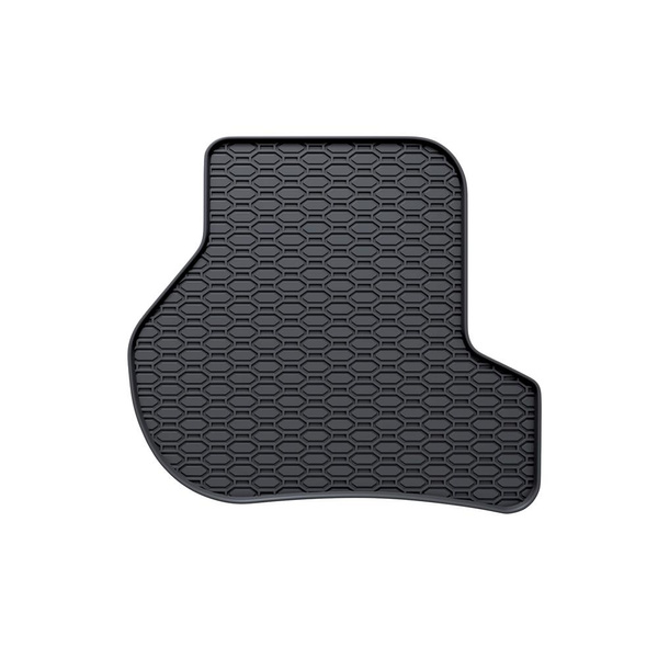 Tapis de sol en caoutchouc adapté pour Volkswagen Scirocco III Coupé (2008-2017) - tapis de voiture - noir - 4 pcs.