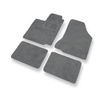 Tapis de Sol Velours adapté pour Seat Cordoba I 6K Berline, SX, Vario (1993-2002) - Premium tapis de voiture - gris