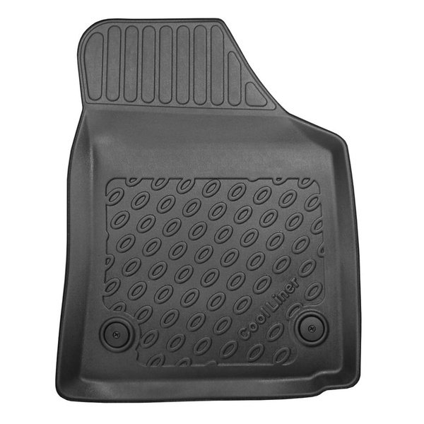 Kit tapis de coffre et tapis de voiture TPE pour: Volkswagen Touran I 1T Monospace (09.2010-08.2015) - 7 places;3ème rangée abaissée