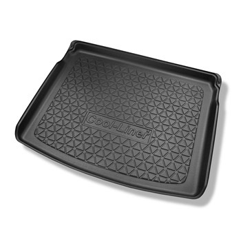 Tapis de coffre adapté pour Jeep Compass II MP SUV (08.2017-....) - bac de coffre - protection de coffre voiture - avec plancher amovible du coffre; pour le niveau supérieur et inférieur du plancher; non pour version Plug-in hybride