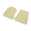 Tapis de Sol Velours adapté pour Ford Mustang V Coupé, Cabriolet (2005-2014) - Premium tapis de voiture - beige