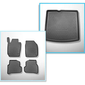 Kit tapis de coffre et tapis de voiture TPE pour: Skoda Fabia III NJ Break (01.2