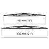 Balais d'essuie-glace de pare-brise adaptés pour Alfa Romeo 166 Berline (07.1998-10.2007) - balais standard