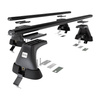 Barres de toit en aluminium adapté pour Audi A3 8V Berline (2013-2020) - Porte-Bagages de Voiture noir - toit normal