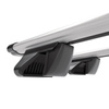 Barres de toit en aluminium adapté pour Alfa Romeo 159 Sportwagon (2005-2012) - Porte-Bagages de Voiture argent - rails