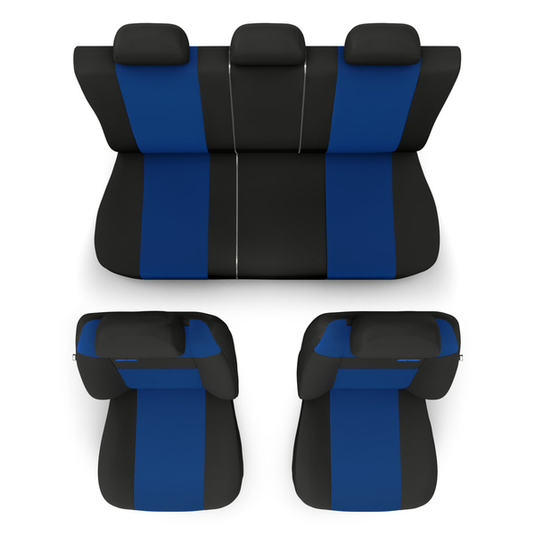 Housses de siège adaptées pour Kia Sorento I, II, III, IV (2002-....) - housse siege voiture universelles - couverture siege - RSL-BL