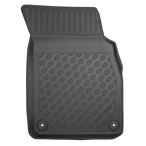 Tapis de sol en TPE adapté pour Audi Q7 4M SUV (06.2015-....) - 5 ou 7 sièges; sans la troisième rangée de sièges - tapis de voiture - noir