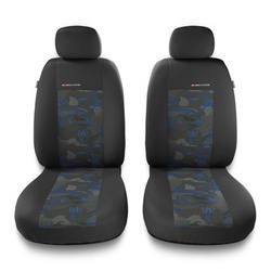 Housses de siège avant adaptées pour Ford Galaxy I, II, III, IV (1995-2023) - housse siege voiture universelles - couverture siege conducteur - 2UNE-BL