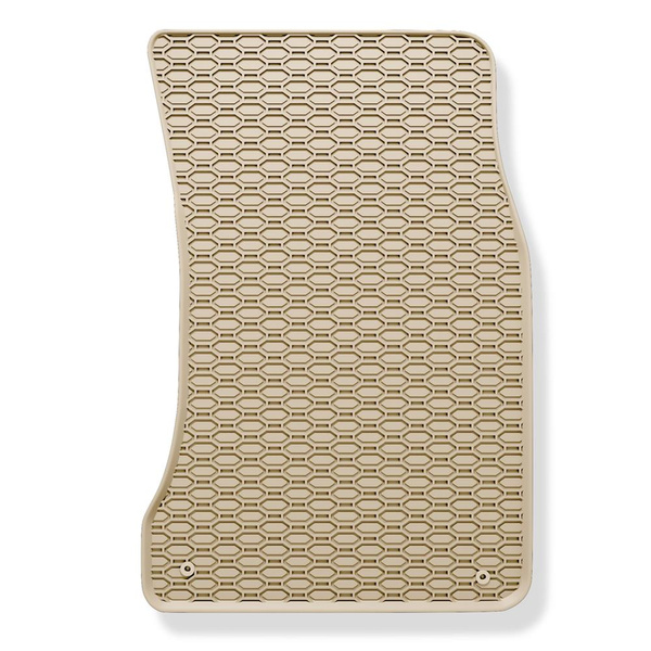 Tapis de sol en caoutchouc adapté pour BMW 5 E60, E61 (2003-2010) - tapis de voiture - beige