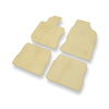 Tapis de Sol Velours adapté pour Chrysler PT Cruiser Manual (2000-2010) - Premium tapis de voiture - beige