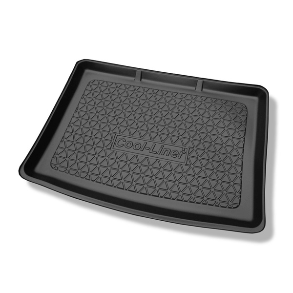 Tapis de coffre adapté pour Mercedes-Benz Classe B W246 Sports Tourer (10.2011-12.2018) - bac de coffre - protection de coffre voiture - coffre inférieur ; sans vario box (sans EASY VARIO PLUS SYSTEM)