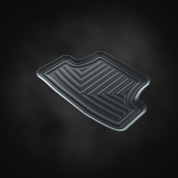 Tapis de sol en caoutchouc adapté pour Volkswagen Golf VIII Hayon, SW (2019-....) - tapis de voiture - noir - 4 pcs.