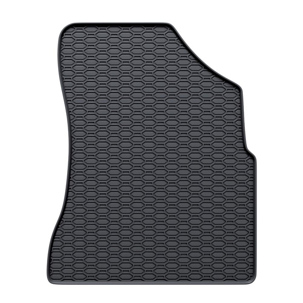 Tapis de sol en caoutchouc adapté pour Peugeot Partner II Van (2008-2018) - tapis de voiture - noir - 3 pcs.
