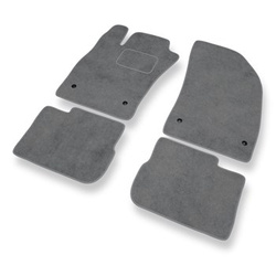 Tapis de Sol Velours adapté pour Fiat Tipo II Hayon, Break, Berline (2015-....) - Premium tapis de voiture - gris