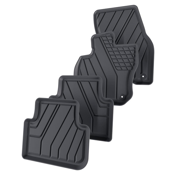 Tapis de sol en TPE adapté pour Volkswagen Tiguan III SUV (2024-....) - tapis de voiture - noir