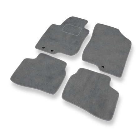 Tapis de Sol Velours adapté pour Kia Ceed I (2006-2012) - Premium tapis de voiture - gris