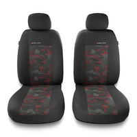 Housses de siège avant adaptées pour Mitsubishi Outlander I, II, III (2001-2019) - housse siege voiture universelles - couverture siege conducteur - 2UNE-RD