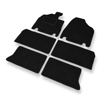 Tapis de Sol Feutres adapté pour Kia Carnival II (2006-2010) - tapis de voiture - noir