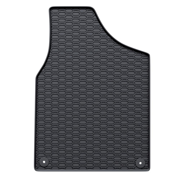 Tapis de sol en caoutchouc adapté pour Volkswagen Sharan I Van (1995-2010) - tapis de voiture - noir - 3 pcs.