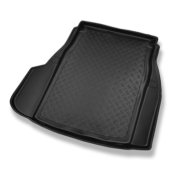 Tapis de coffre adapté pour BMW 5 E60 Berline (07.2003-02.2010) - bac de coffre - protection de coffre voiture - avec cavité gauche et droite