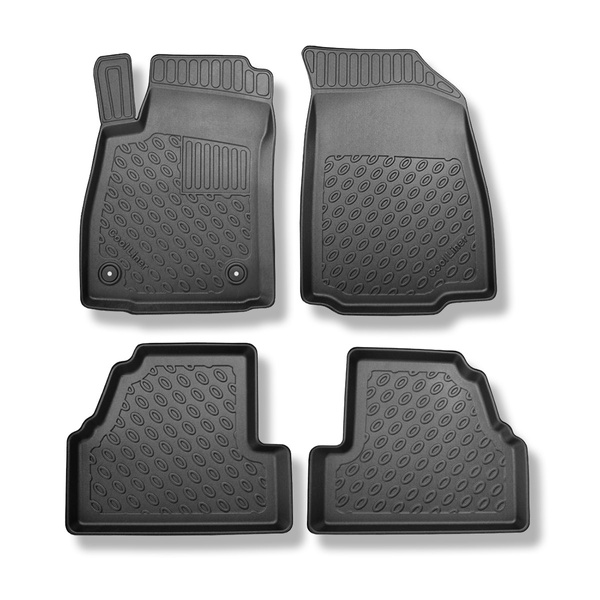 Tapis de sol en TPE adapté pour Chevrolet Trax Crossover (05.2013-06.2019) - tapis de voiture - noir