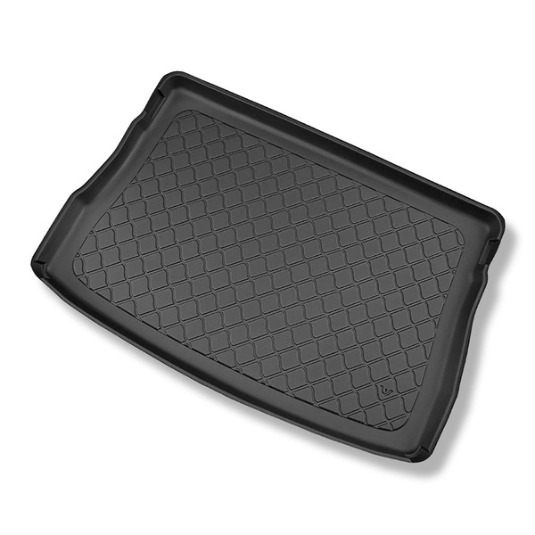 Kit tapis de coffre et tapis de voiture TPE pour: Volkswagen Golf VIII Hayon (12.2019-....) - coffre supérieur;plancher amovible au plus haut niveau;avec roue de secours complete / avec roue a usage temporaire ou kit de réparation;pas pour la version mHEV