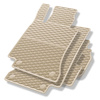 Tapis de sol en caoutchouc adapté pour Mercedes-Benz Classe C W205 (2013-2021) - tapis de voiture - beige