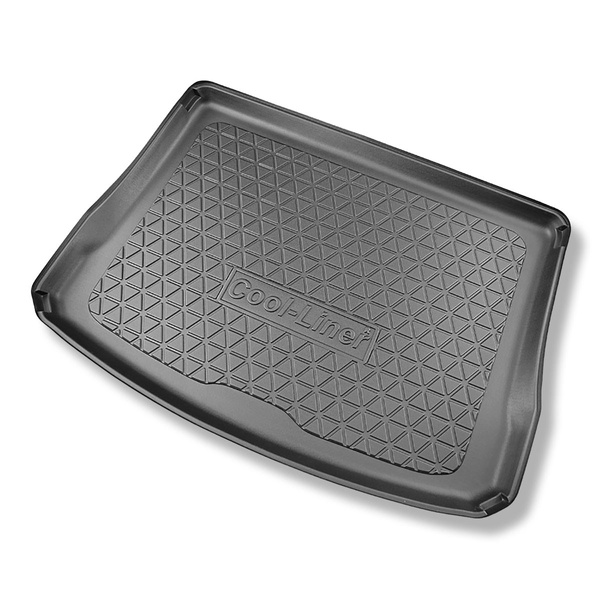 Tapis de coffre adapté pour Volkswagen ID.3 Hayon (11.2019-....) - bac de coffre - protection de coffre voiture - coffre supérieur; plancher amovible en la position la plus haute