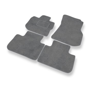 Tapis de Sol Velours adapté pour BMW X3 (2018-....) - Premium tapis de voiture - gris