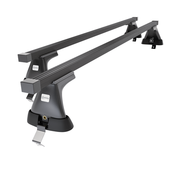 Barres de toit en acier adapté pour Audi A3 8V Sportback (2013-2020) - Porte-Bagages de Voiture noir - toit normal