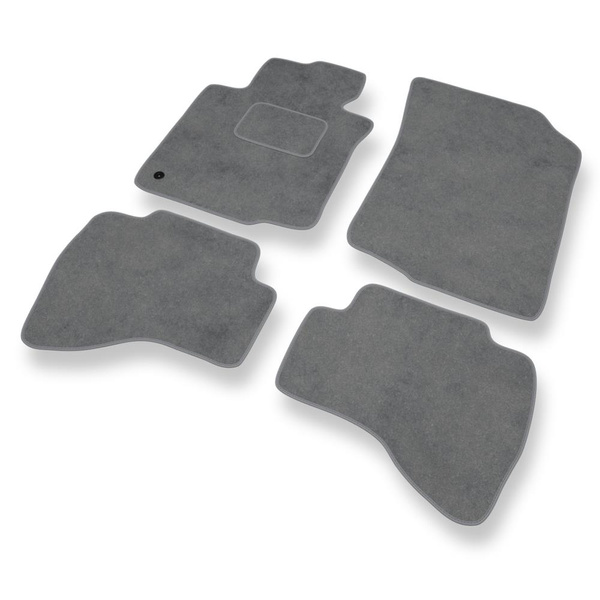 Tapis de Sol Velours adapté pour Peugeot 107 I Hayon (2005-2013) - Premium tapis de voiture - gris