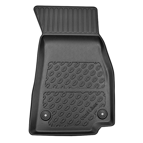 Tapis de sol en TPE adapté pour Audi A6 C8 Avant, Berline (09.2018-....) - aussi pour la version Quattro - tapis de voiture - noir