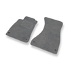 Tapis de Sol Velours adapté pour Audi A4 B9 (2015-....) - Premium tapis de voiture - gris