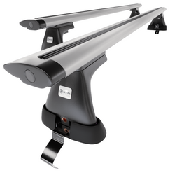 Barres de toit en aluminium adapté pour Volkswagen Passat B8 Berline (2015-2023) - Porte-Bagages de Voiture argent - toit normal