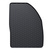 Tapis de sol en caoutchouc adapté pour Ford Focus II (2003-2011) - tapis de voiture - noir