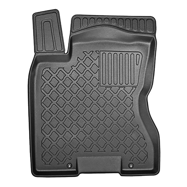 Tapis de sol en TPE adapté pour Nissan X-Trail II SUV (12.2015-10.2022) - tapis de voiture - noir