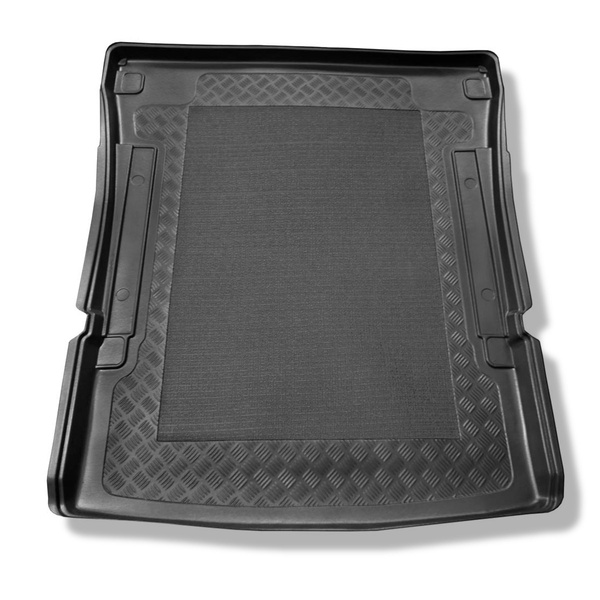 Tapis de coffre adapté pour Volkswagen Caddy IV Maxi Van (10.2007-10.2020) - bac de coffre - protection de coffre voiture - Startline; 5 places; derriere 2e rangée de sieges