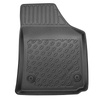 Tapis de sol en TPE adapté pour Volkswagen Caddy IV Maxi Van (2004-10.2020) - 5 sièges; sans la troisième rangée de sièges - tapis de voiture - noir